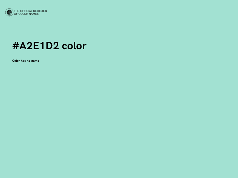 #A2E1D2 color image