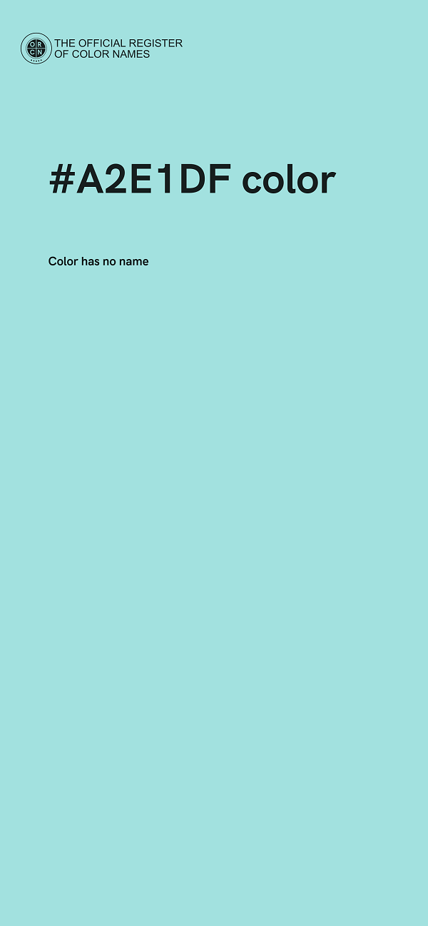 #A2E1DF color image