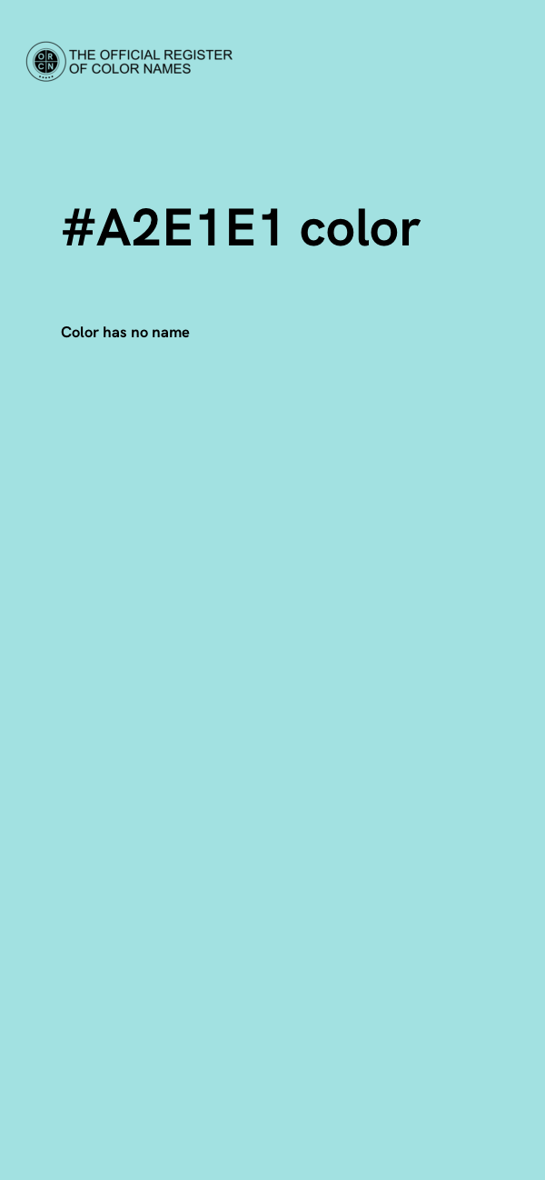 #A2E1E1 color image