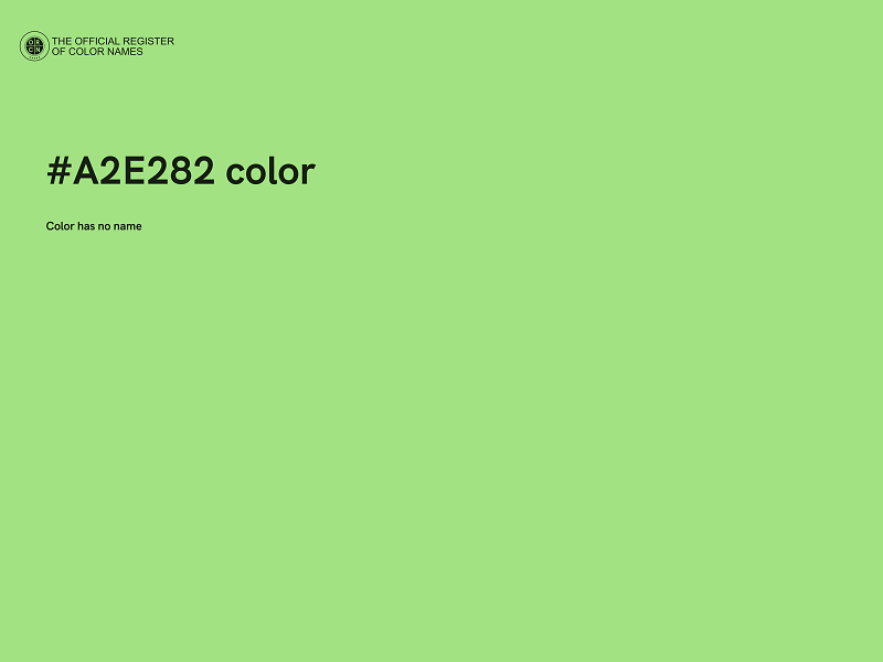 #A2E282 color image