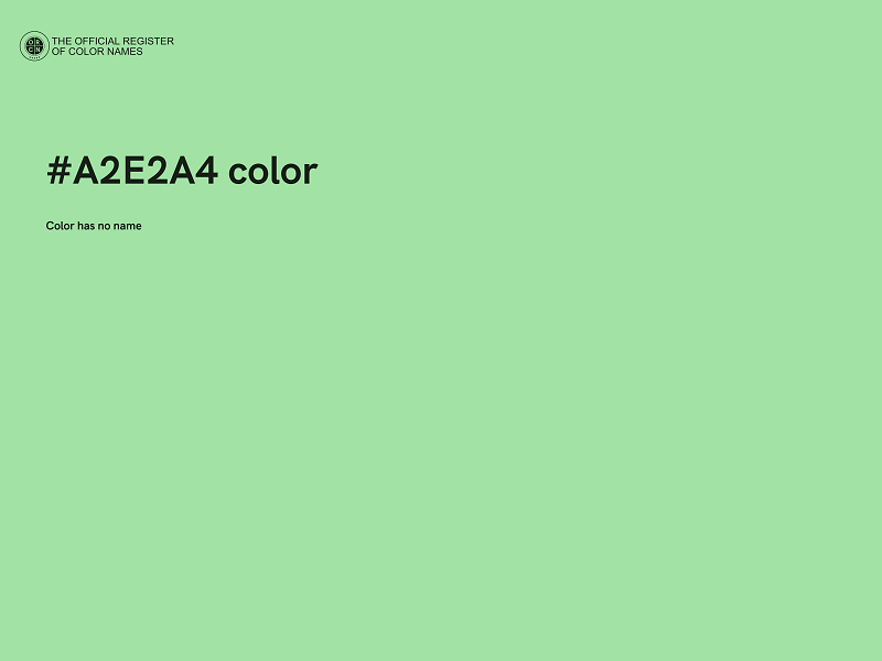 #A2E2A4 color image