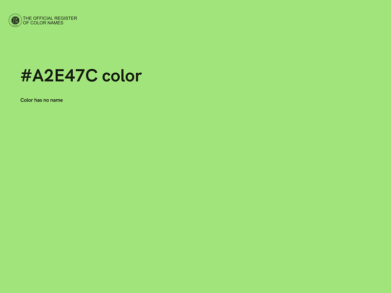 #A2E47C color image