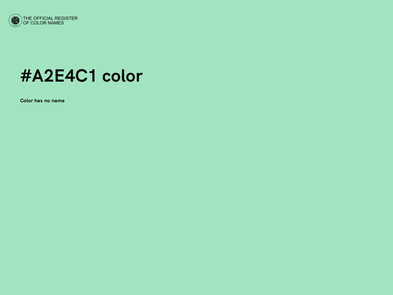 #A2E4C1 color image
