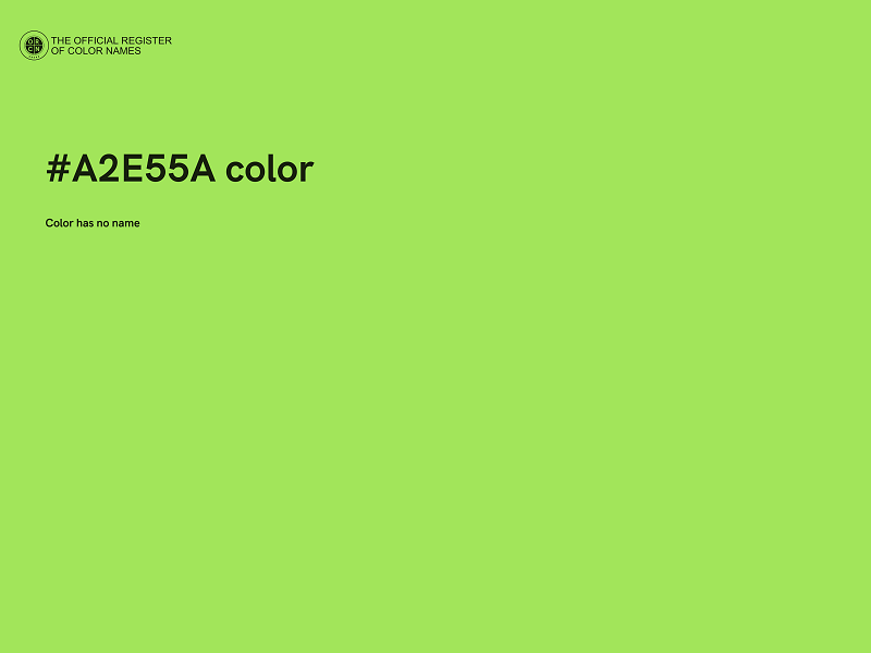 #A2E55A color image