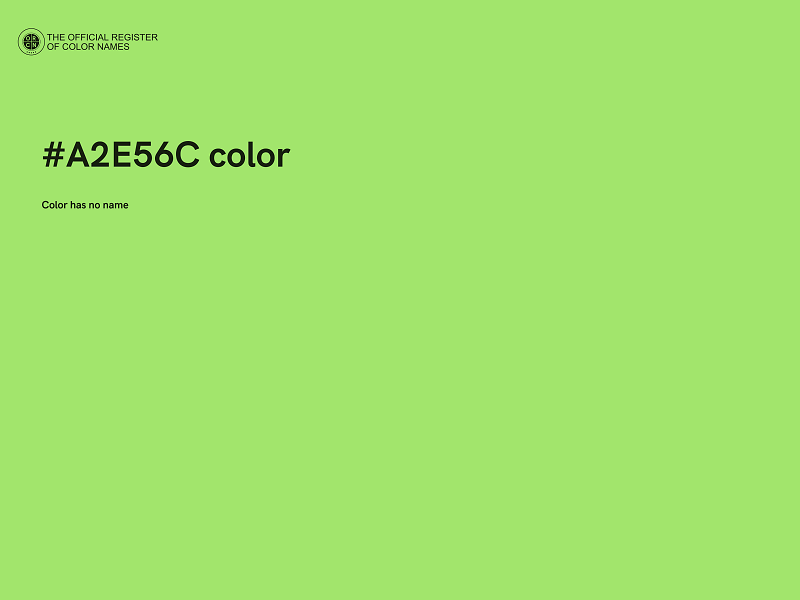 #A2E56C color image