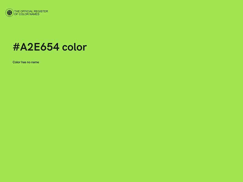 #A2E654 color image