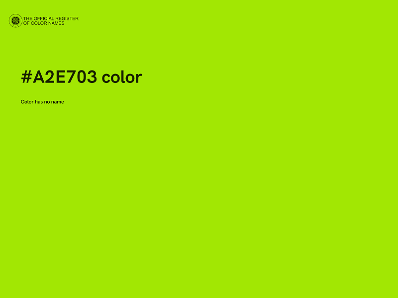 #A2E703 color image