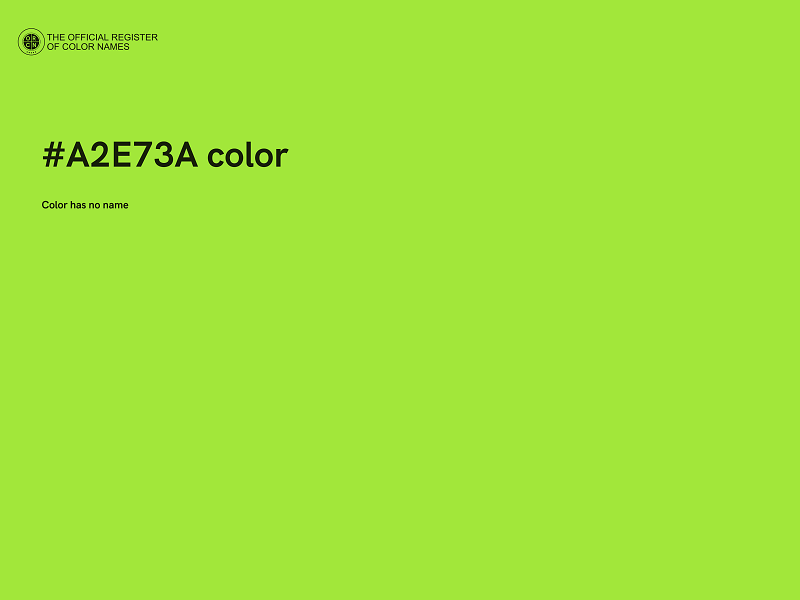 #A2E73A color image