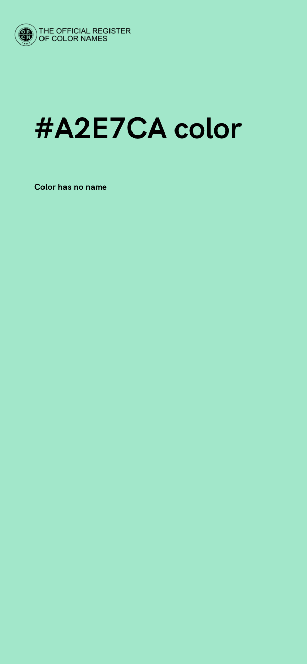 #A2E7CA color image