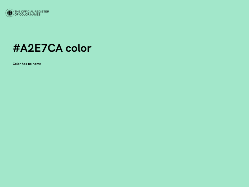 #A2E7CA color image