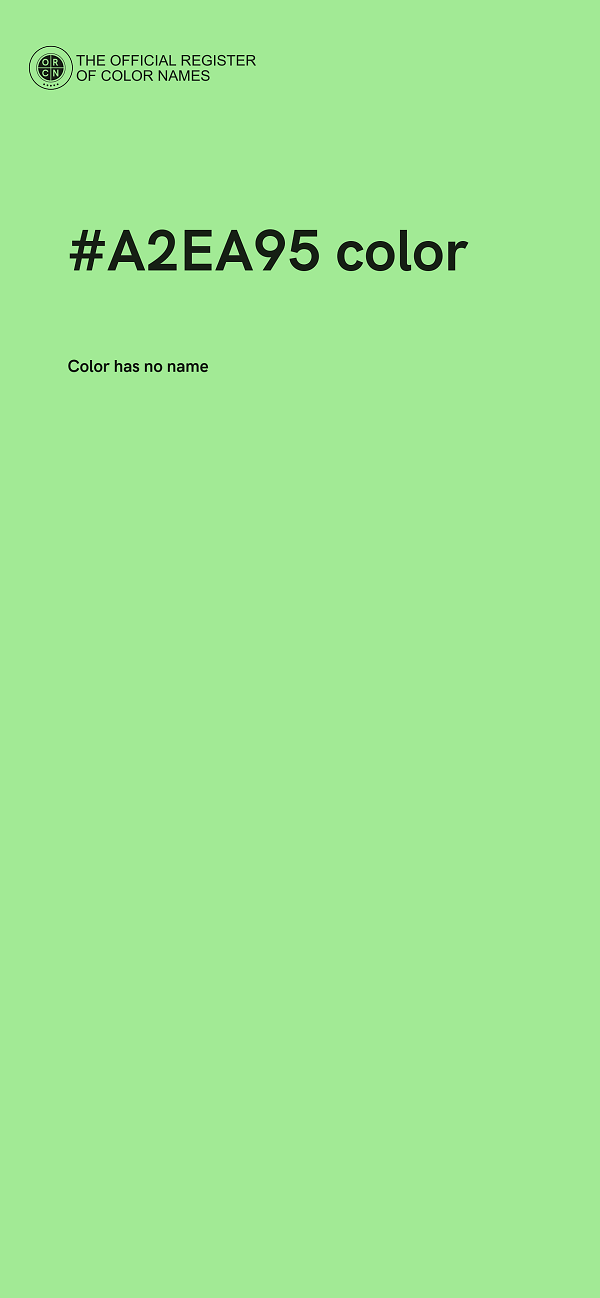 #A2EA95 color image
