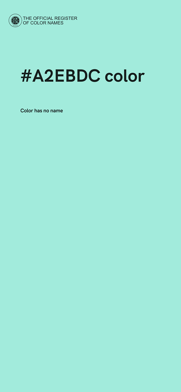 #A2EBDC color image