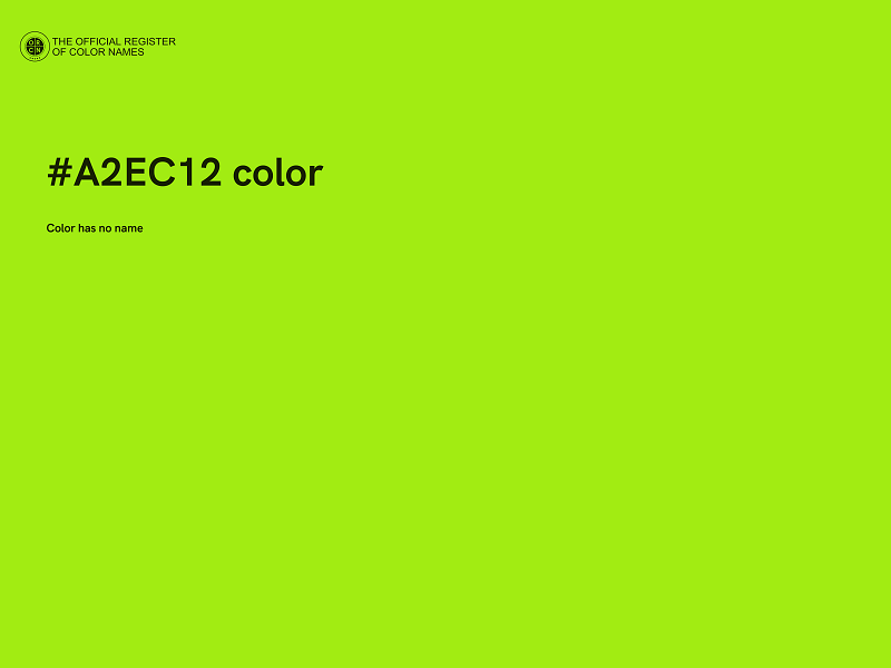 #A2EC12 color image