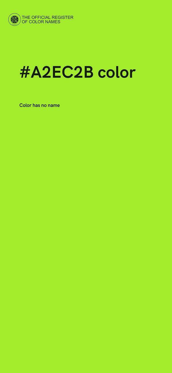 #A2EC2B color image