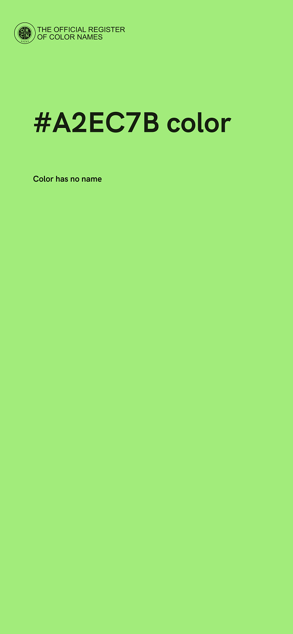 #A2EC7B color image