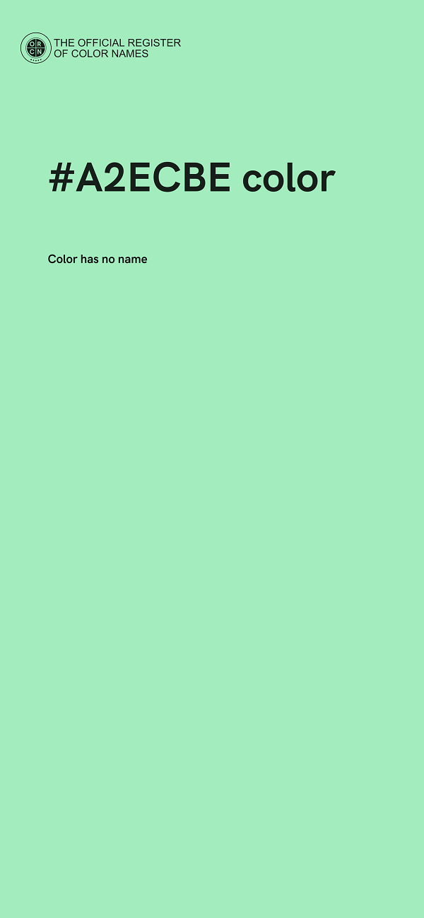 #A2ECBE color image