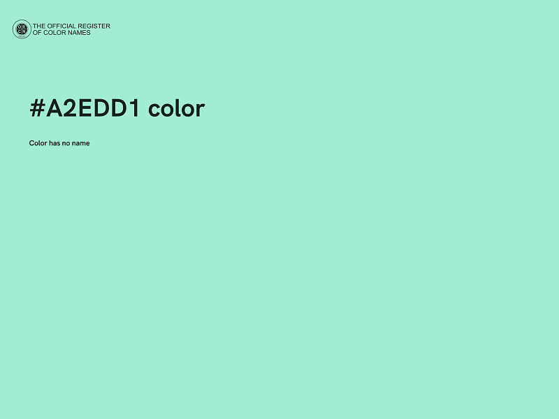 #A2EDD1 color image