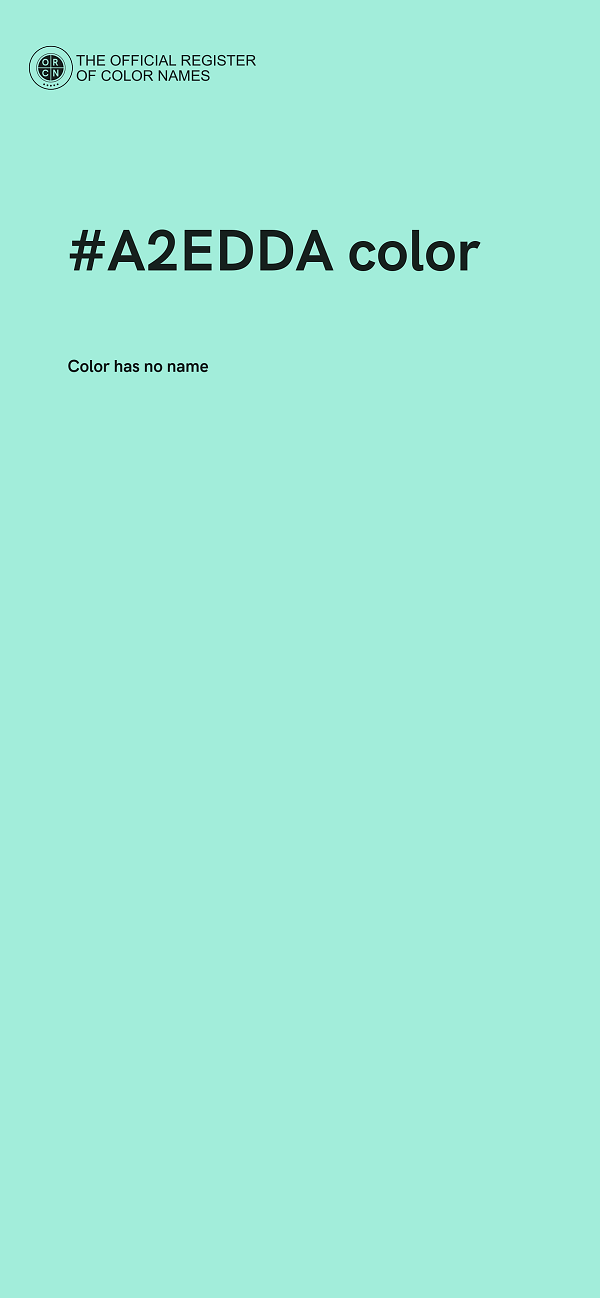 #A2EDDA color image