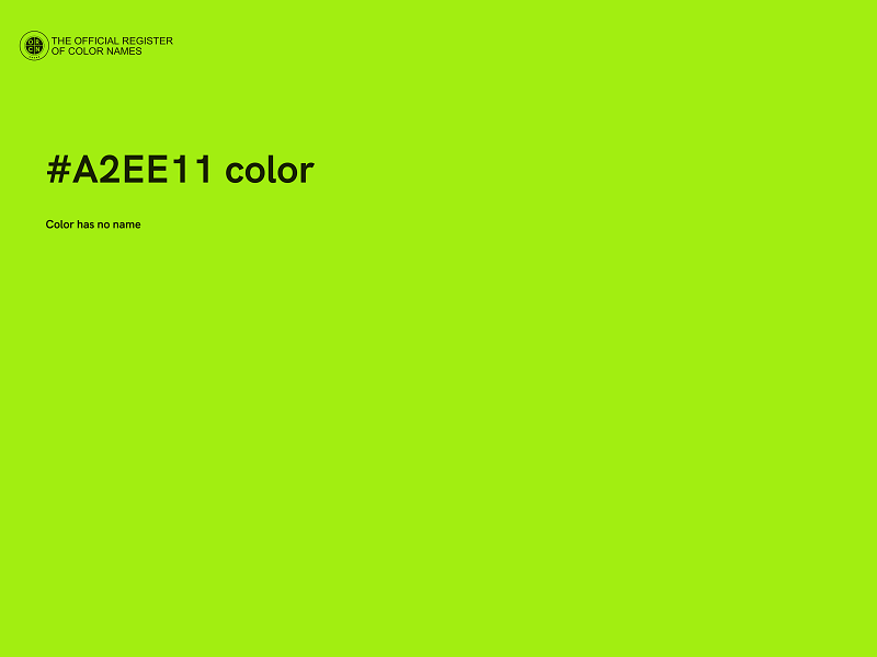 #A2EE11 color image