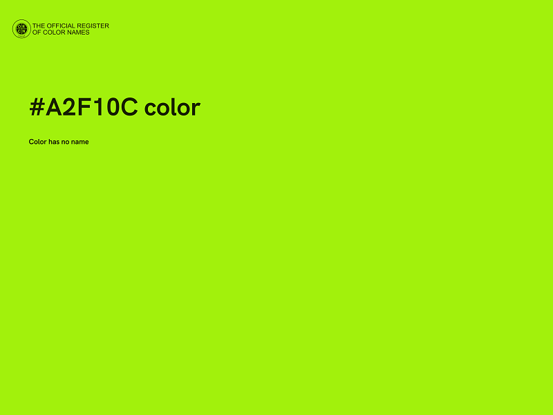 #A2F10C color image