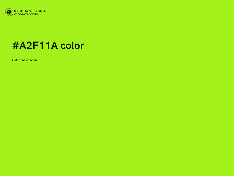 #A2F11A color image