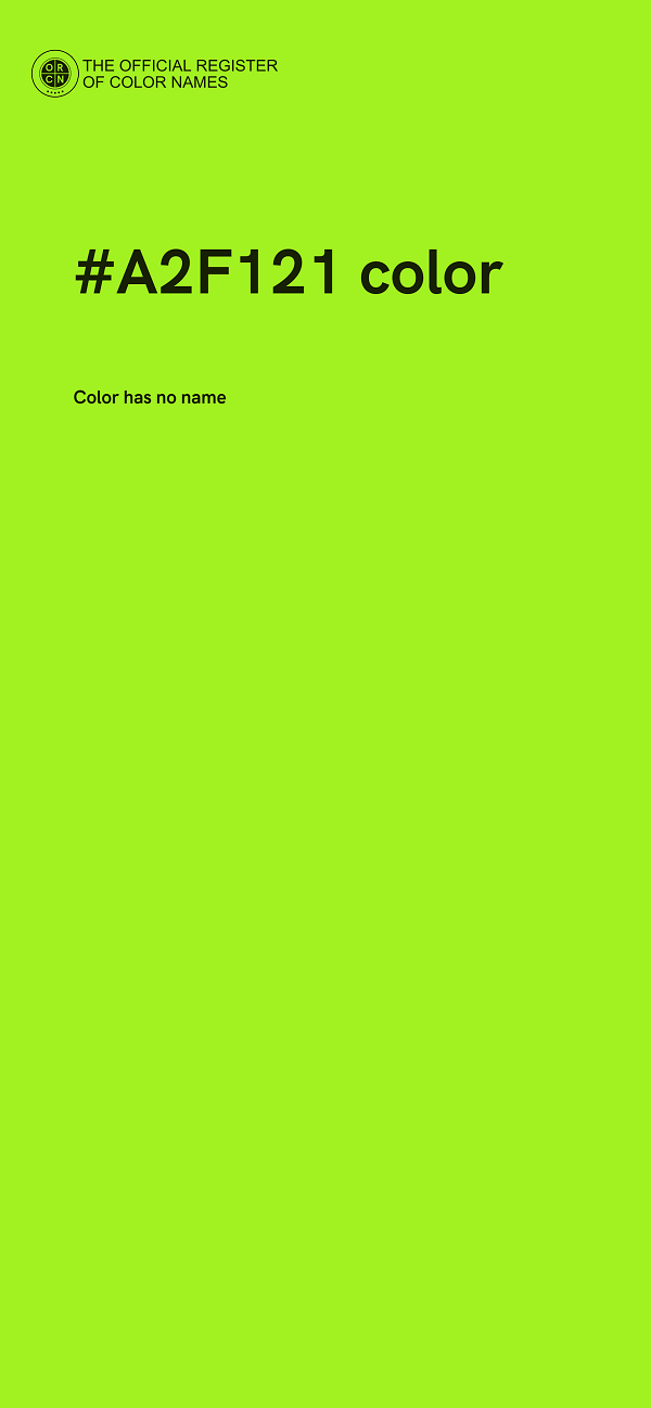 #A2F121 color image