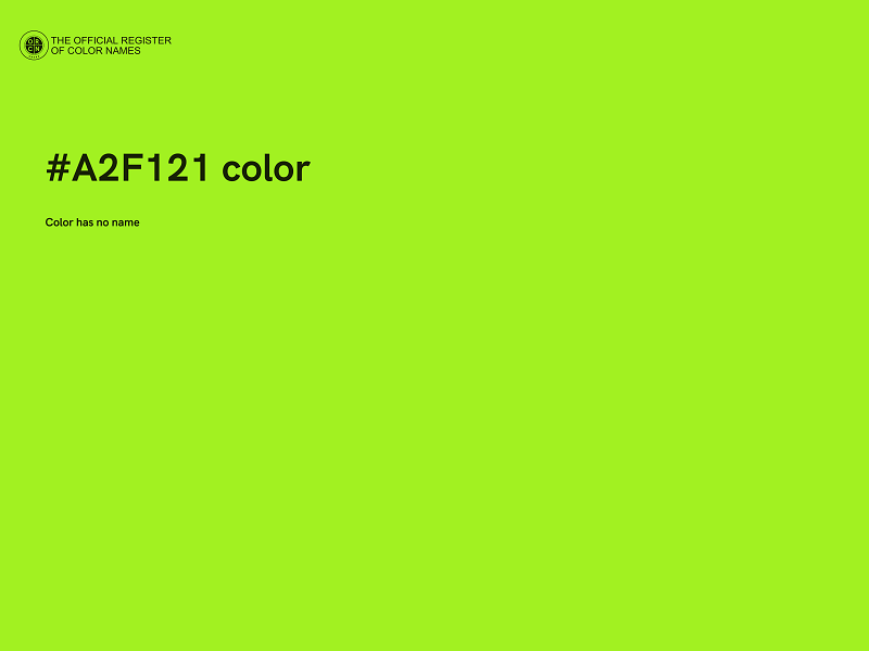 #A2F121 color image