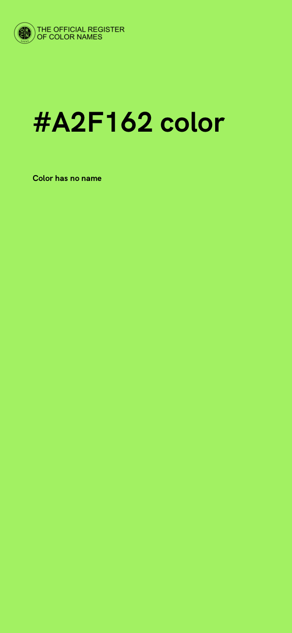 #A2F162 color image