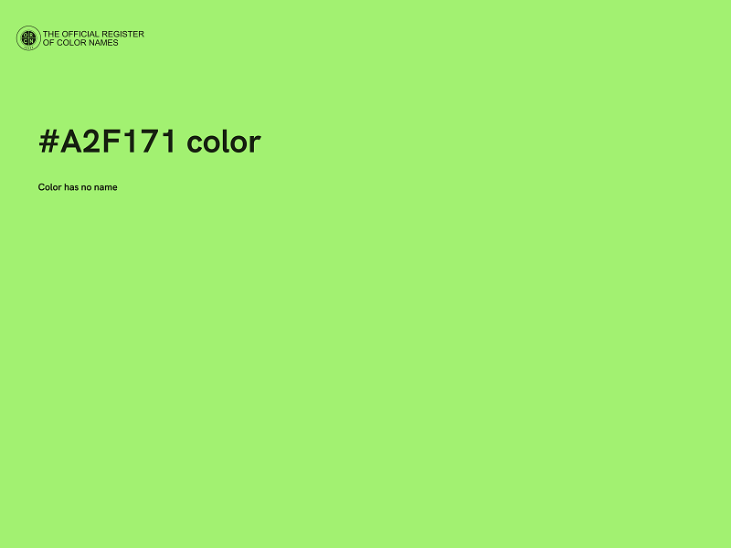 #A2F171 color image