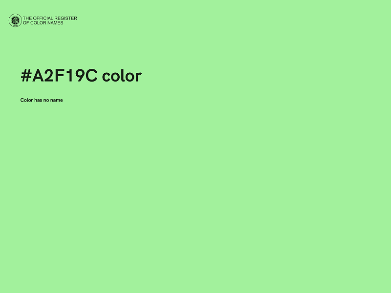 #A2F19C color image