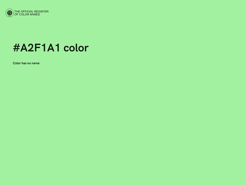 #A2F1A1 color image