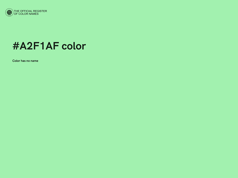 #A2F1AF color image