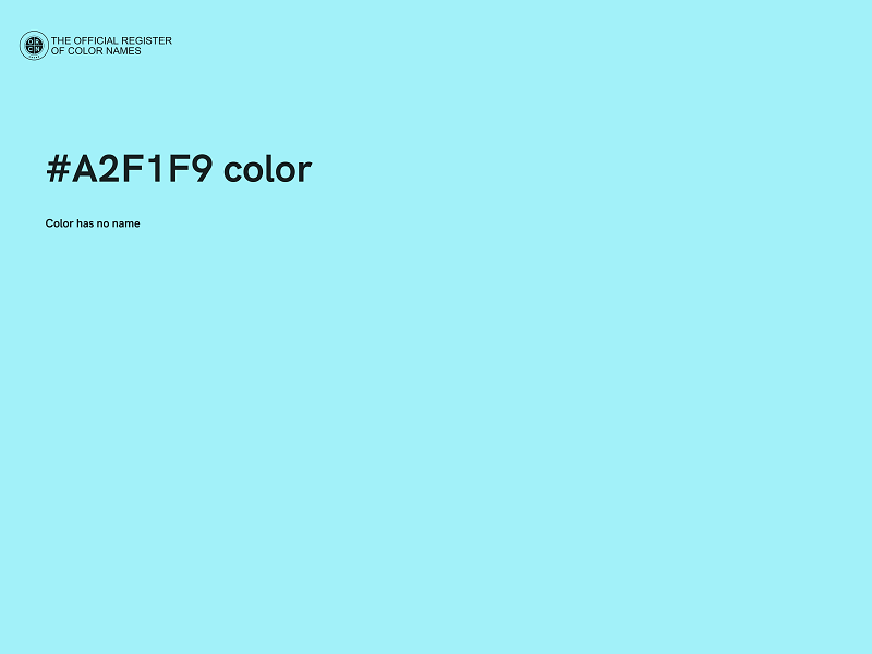 #A2F1F9 color image