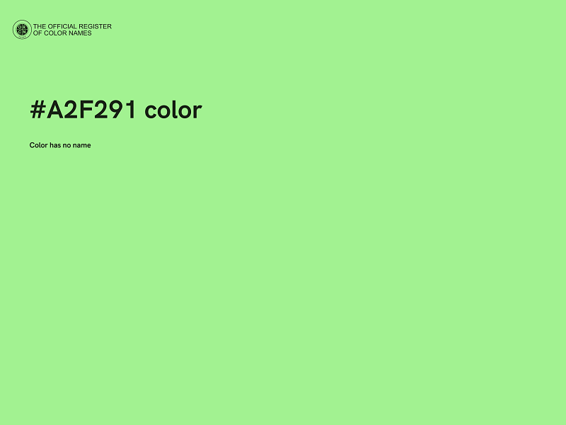 #A2F291 color image