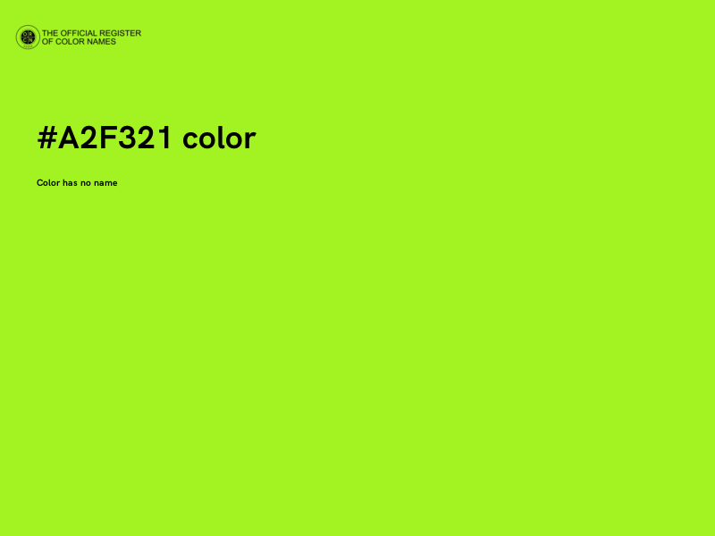 #A2F321 color image