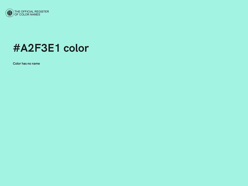 #A2F3E1 color image