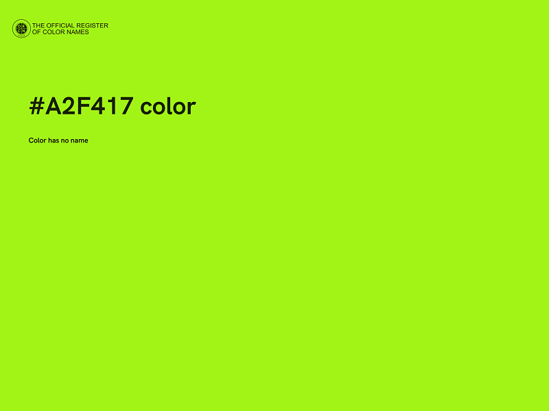 #A2F417 color image