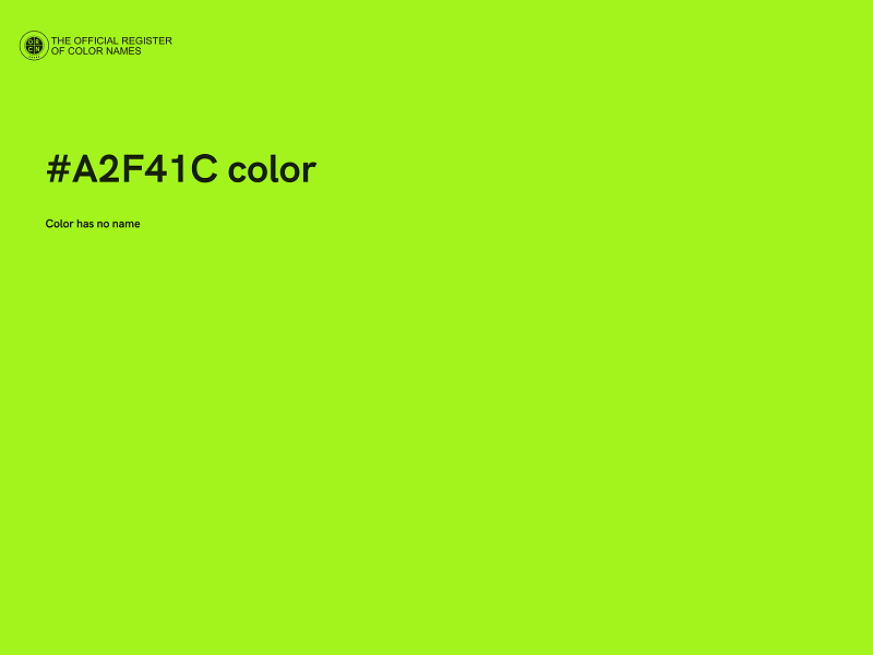 #A2F41C color image