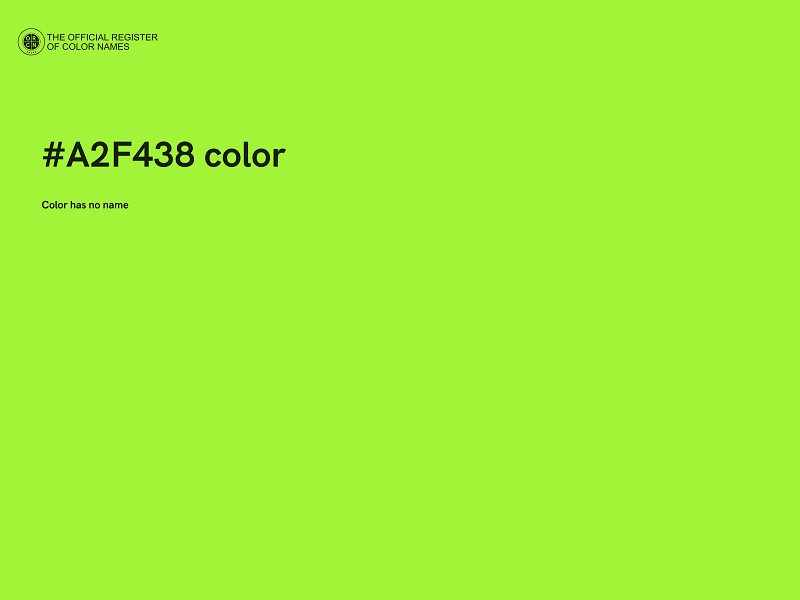 #A2F438 color image