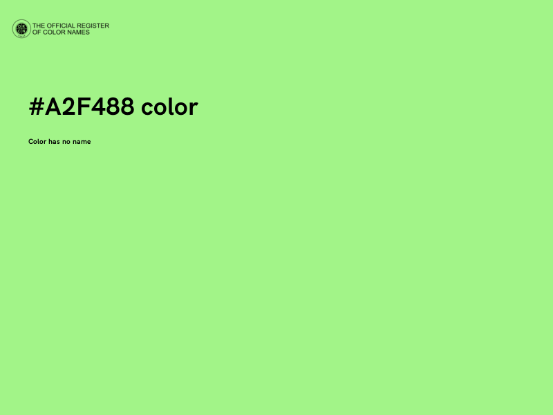 #A2F488 color image