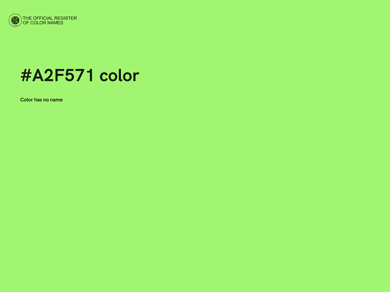 #A2F571 color image