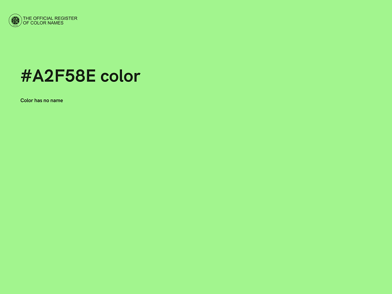 #A2F58E color image