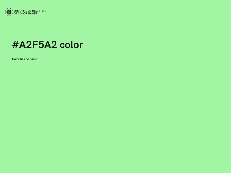 #A2F5A2 color image