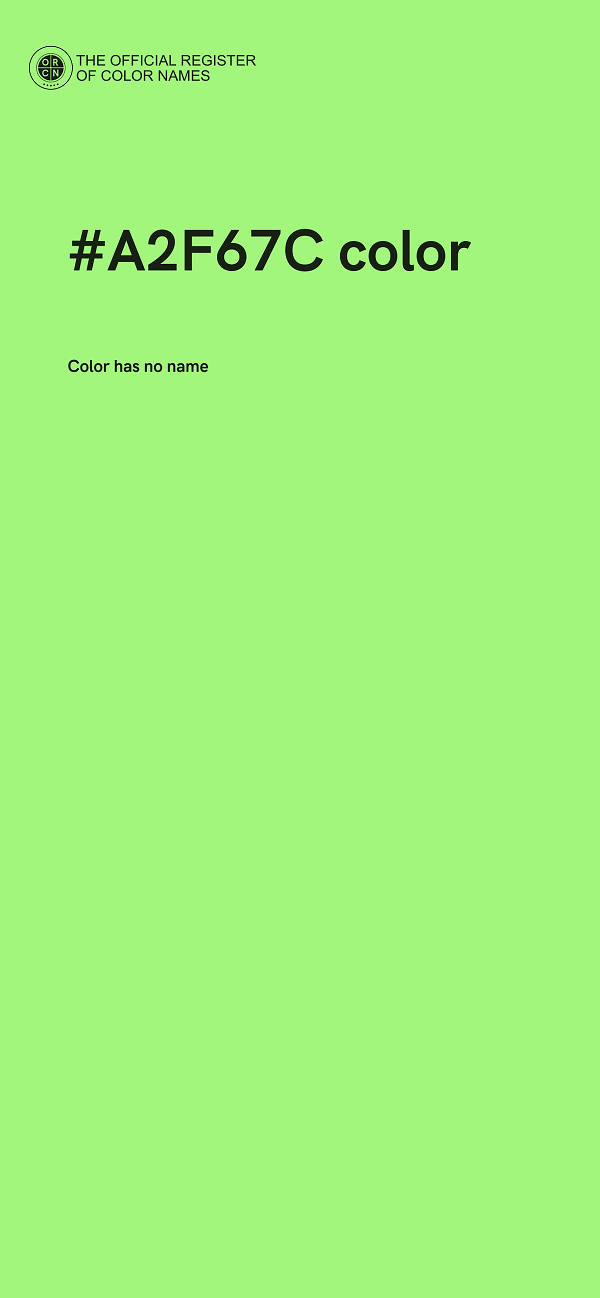 #A2F67C color image