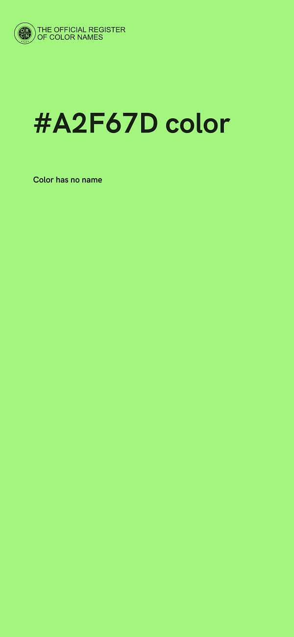 #A2F67D color image