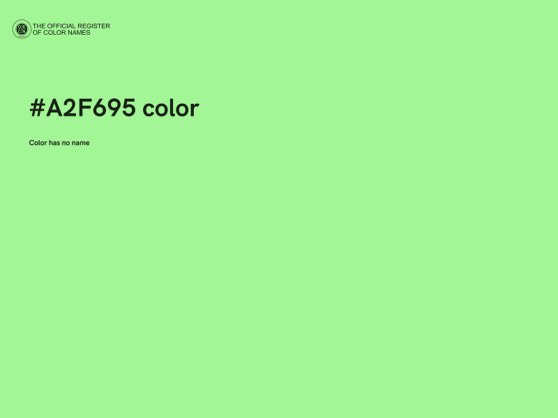 #A2F695 color image