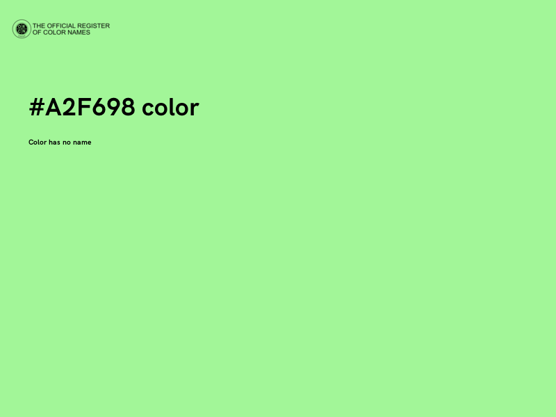 #A2F698 color image