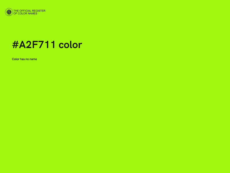 #A2F711 color image