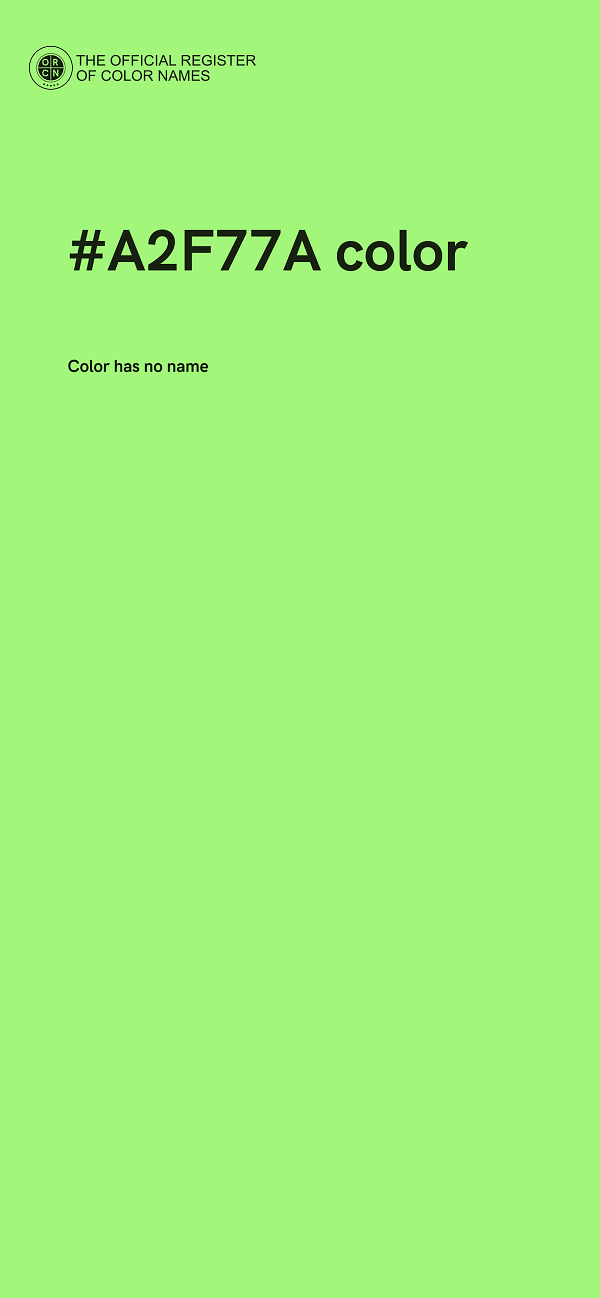 #A2F77A color image