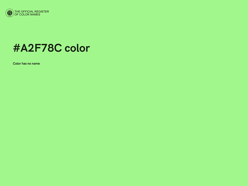 #A2F78C color image